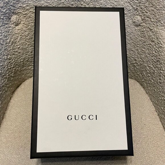 Mens Authentic GUCCI Suede and Canvas Monogram Sneakers - Size 8 - Picture 13 of 15